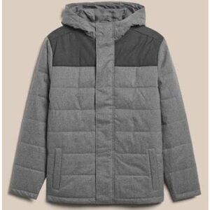 Banana Republic Two-Tone Gray Puffer Jacket